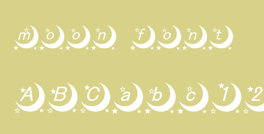 moon font