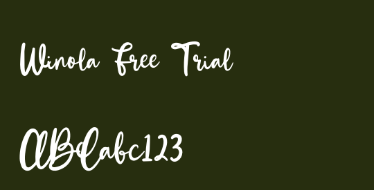 Winola Free Trial