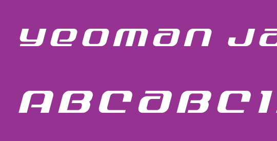 Yeoman Jack Title Italic