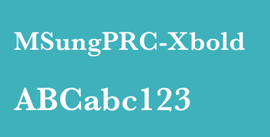 MSungPRC-Xbold