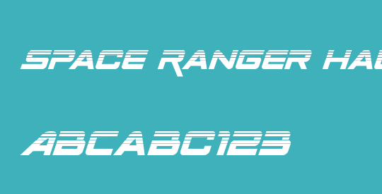 Space Ranger Halftone Italic