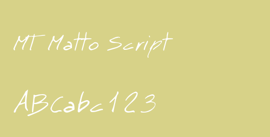 MT Matto Script