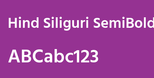 Hind Siliguri SemiBold