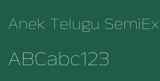 Anek Telugu SemiExpanded Thin