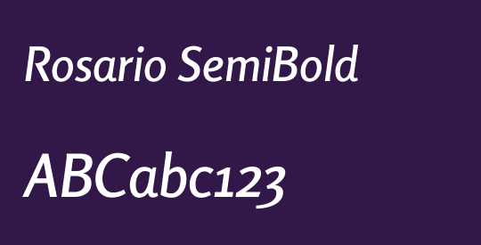 Rosario SemiBold
