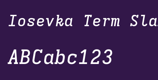 Iosevka Term Slab MdEx