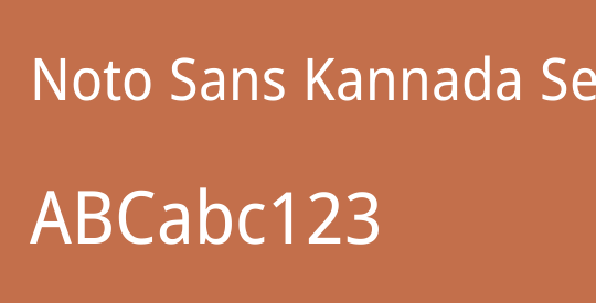 Noto Sans Kannada SemiCondensed