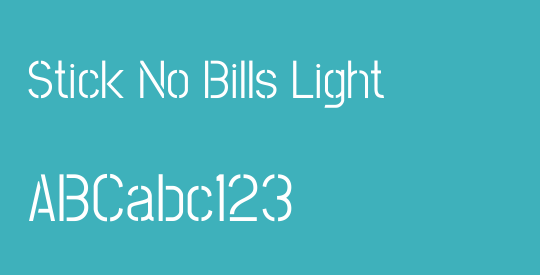 Stick No Bills Light