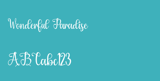 Wonderful Paradise