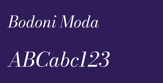 Bodoni Moda