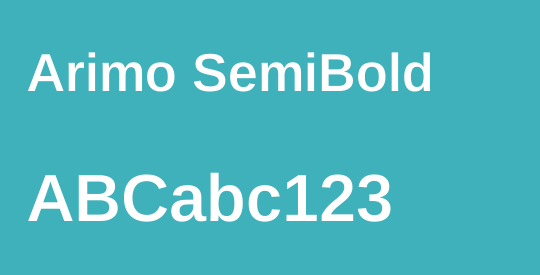 Arimo SemiBold