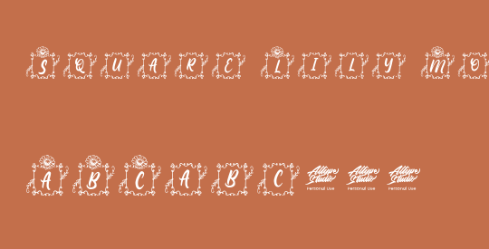 Square Lily Monogram