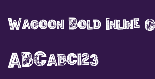 Wagoon Bold Inline Grunge