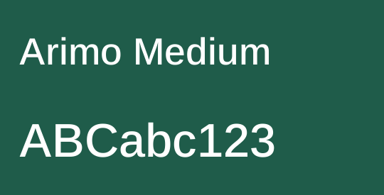Arimo Medium