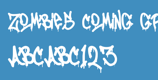 Zombies Coming Graffiti