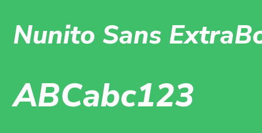 Nunito Sans ExtraBold