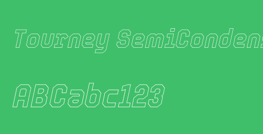 Tourney SemiCondensed Thin