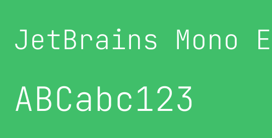 JetBrains Mono ExtraLight