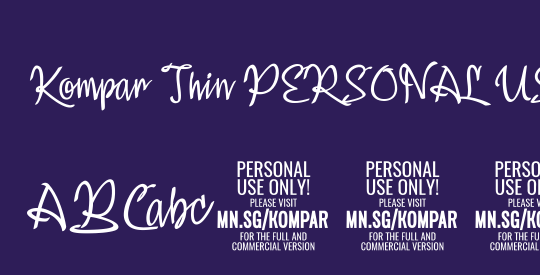 Kompar Thin PERSONAL USE ONLY