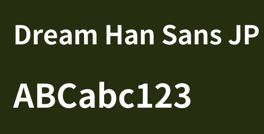 Dream Han Sans JP
