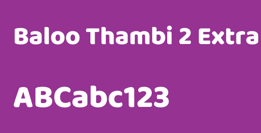 Baloo Thambi 2 ExtraBold