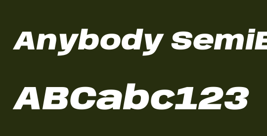 Anybody SemiExpanded Black