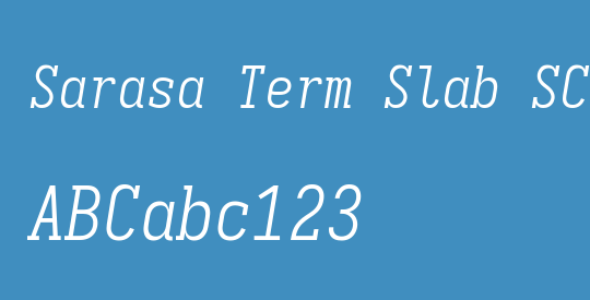 Sarasa Term Slab SC Light