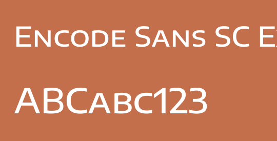 Encode Sans SC Expanded Medium