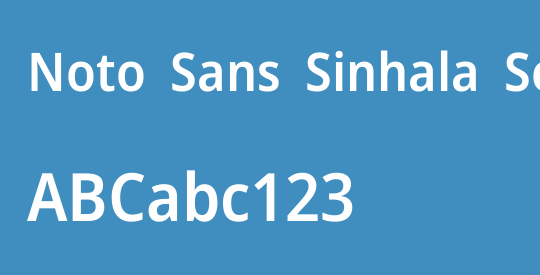 Noto Sans Sinhala SemiCondensed SemiBold