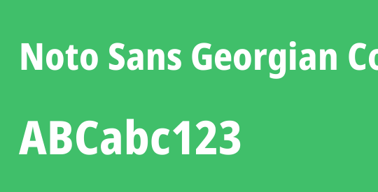 Noto Sans Georgian Condensed ExtraBold
