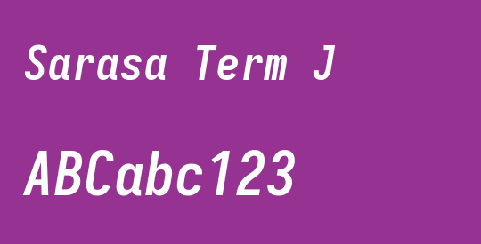Sarasa Term J
