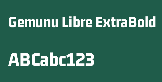 Gemunu Libre ExtraBold