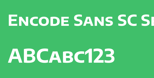 Encode Sans SC SemiExpanded
