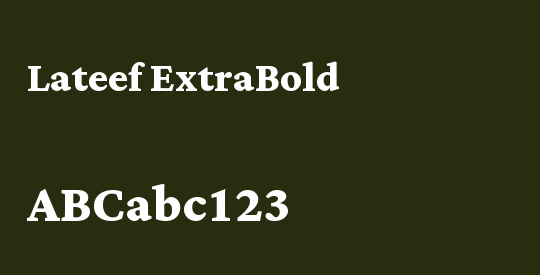Lateef ExtraBold
