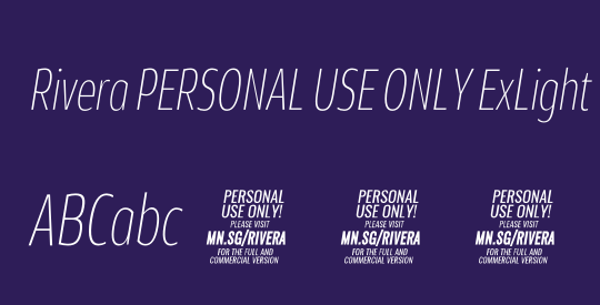 Rivera PERSONAL USE ONLY ExLight