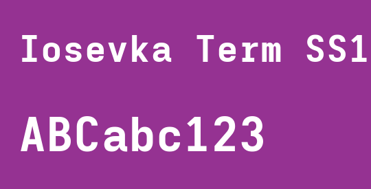 Iosevka Term SS15 XBdEx