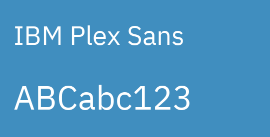 IBM Plex Sans