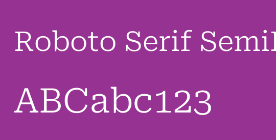 Roboto Serif SemiExpanded Light
