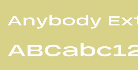 Anybody ExtraExpanded SemiBold