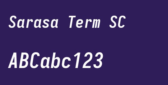 Sarasa Term SC