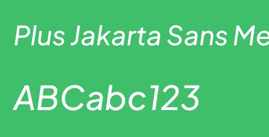 Plus Jakarta Sans Medium
