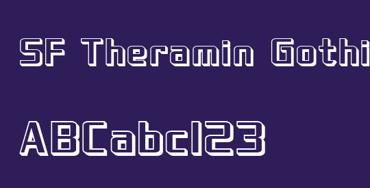 SF Theramin Gothic Shaded
