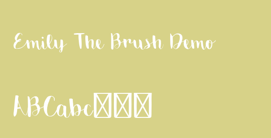 Emily The Brush Demo