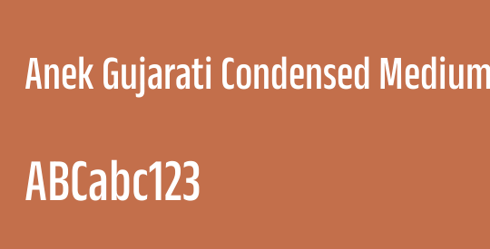 Anek Gujarati Condensed Medium