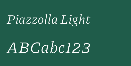 Piazzolla Light