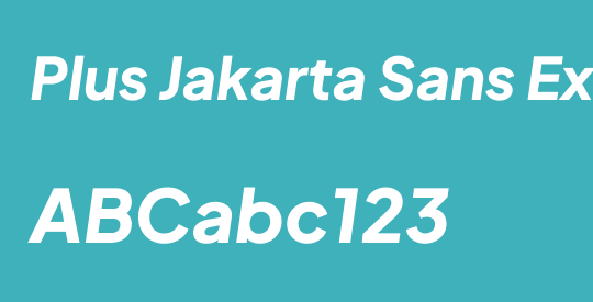 Plus Jakarta Sans ExtraBold