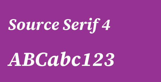 Source Serif 4