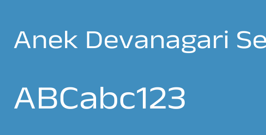 Anek Devanagari SemiExpanded