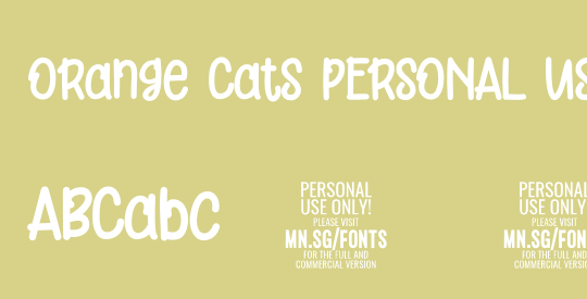 Orange Cats PERSONAL USE ONLY