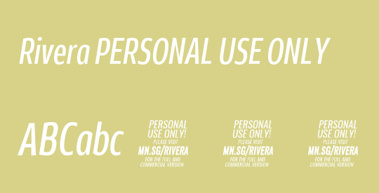 Rivera PERSONAL USE ONLY